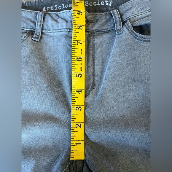 Articles of Society Sarah Skinny Baker Ankle Jeans in Grey Ombré. Size 29 - Picture 12 of 15